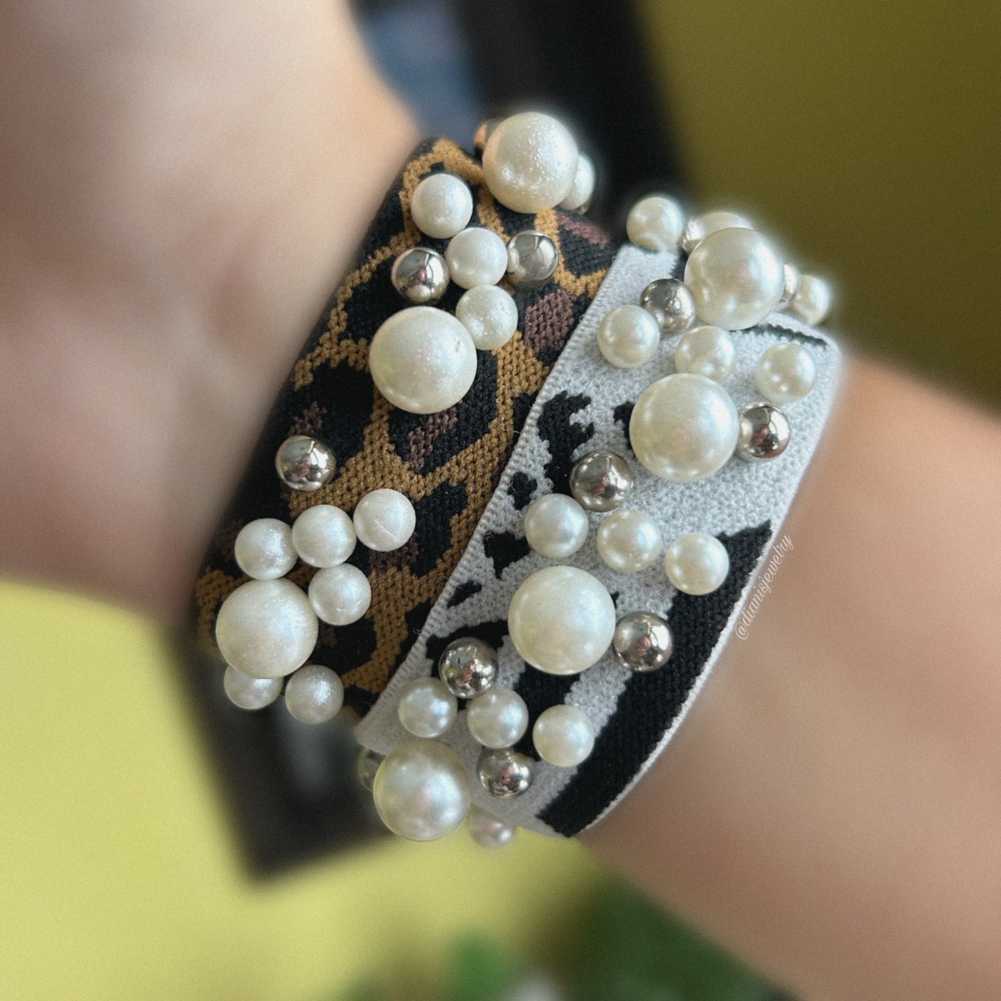 Elastic Band bracelet with pearls 🤍